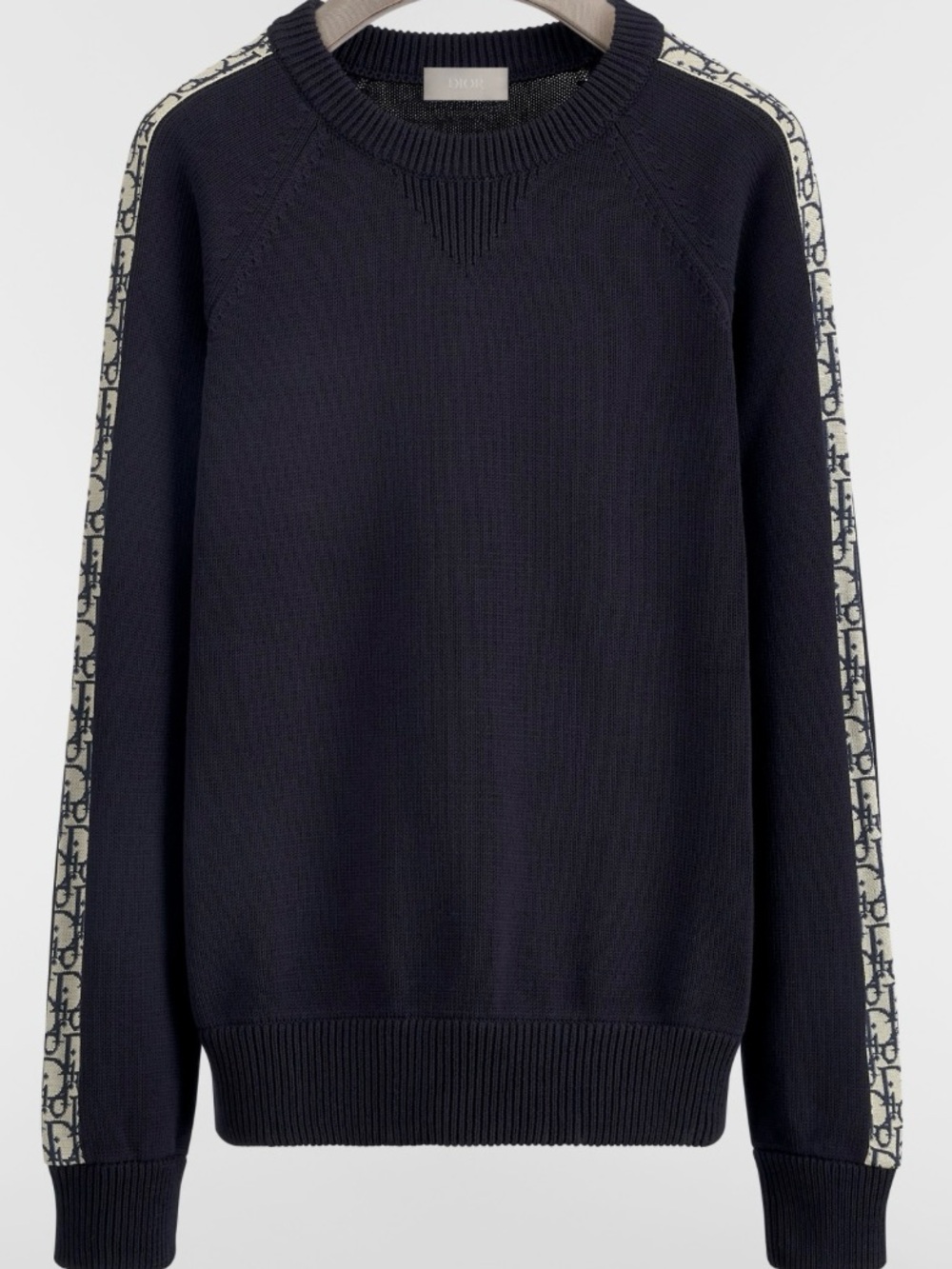 Mens Dior Sweater with Dior Oblique Inserts